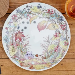 Maison Ghibli Assiette 23 cm Totoro Baies - Mon Voisin Tororo