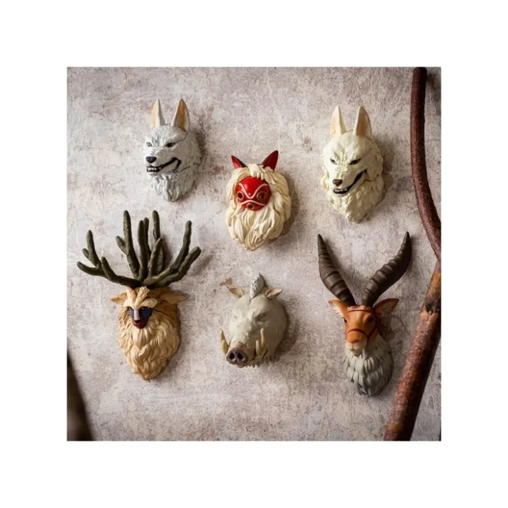 Maison Ghibli Assort. de 6 Magnets 3D à collectionner - Princesse Mononoké