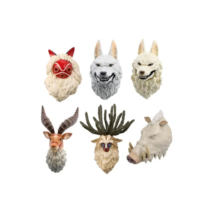 Maison Ghibli Assort. de 6 Magnets 3D à collectionner - Princesse Mononoké