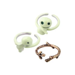 Maison Ghibli Bague 3 anneaux Kodama - Princesse Mononoké