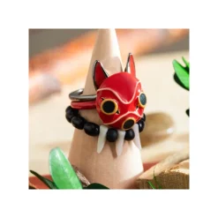Maison Ghibli Bague 3 anneaux Masque de San - Princesse Mononoké