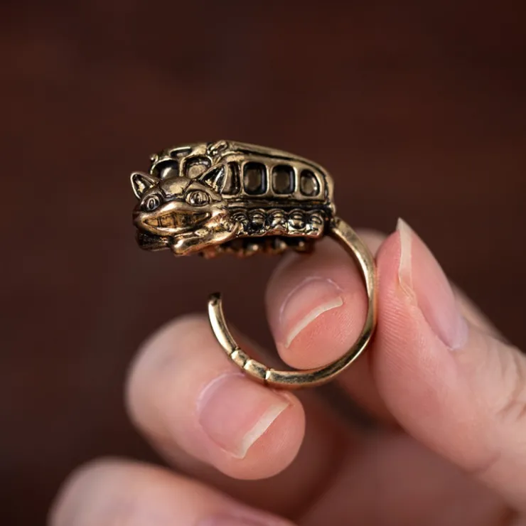 Maison Ghibli Bague vintage Chatbus - Mon Voisin Totoro