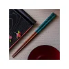 Maison Ghibli Baguettes laquées 21cm Esquisses Vert foncé - Mon Voisin Totoro