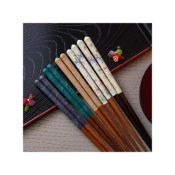 Maison Ghibli Baguettes laquées 21cm Esquisses Bleu marine - Mon Voisin Totoro