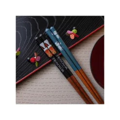 Maison Ghibli Baguettes laquées 21cm Masque de San - Princesse Mononoké