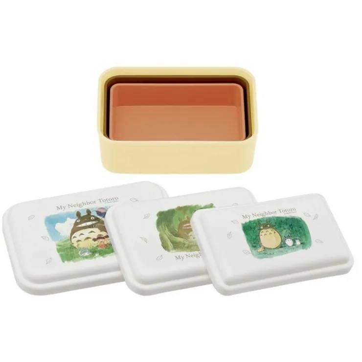 Maison Ghibli BENTO 3 PARTIES TOTORO AQUARELLE - MON VOISIN TOTORO