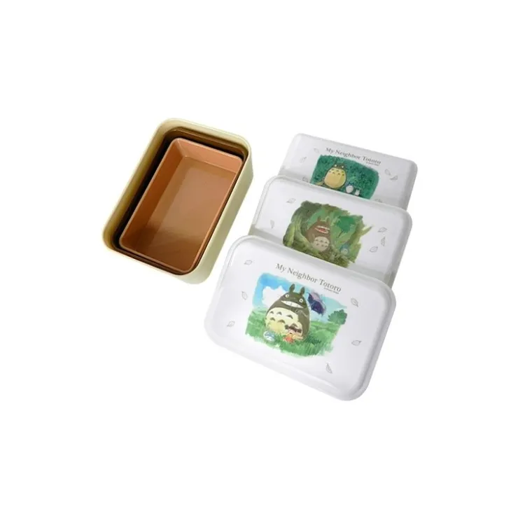 Maison Ghibli BENTO 3 PARTIES TOTORO AQUARELLE - MON VOISIN TOTORO