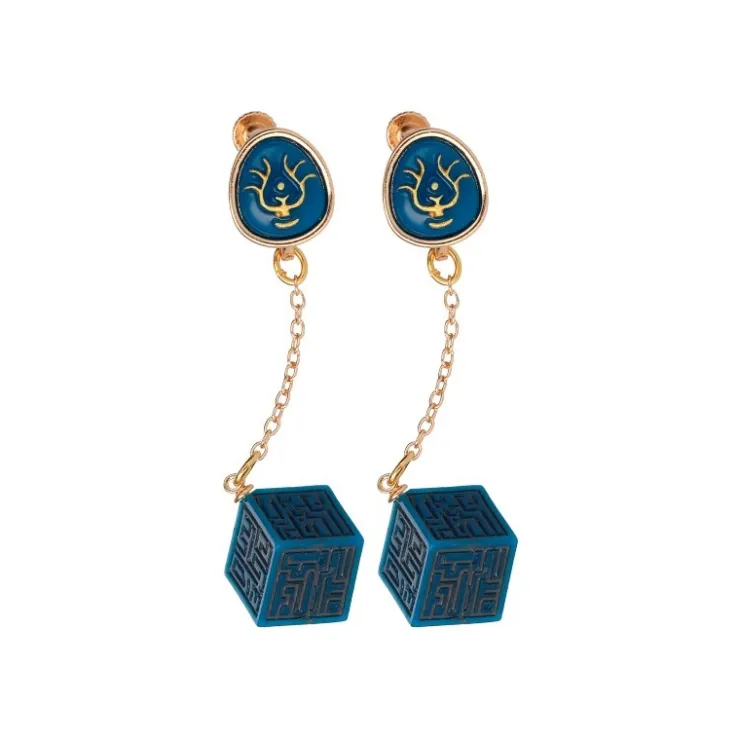 Maison Ghibli Bijou Boucle d’oreilles à Clips Cristal Volucite et Monolithe - Le Ch