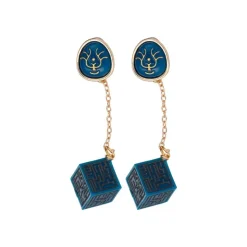 Maison Ghibli Bijou Boucle d’oreilles Cristal Volucite et Monolithe - Le Château da