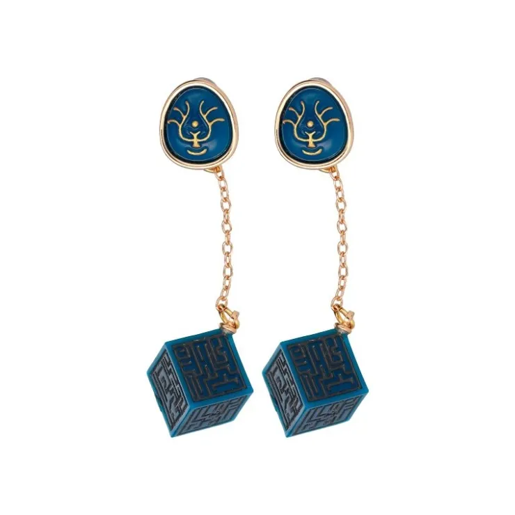 Maison Ghibli Bijou Boucle d’oreilles Cristal Volucite et Monolithe - Le Château da