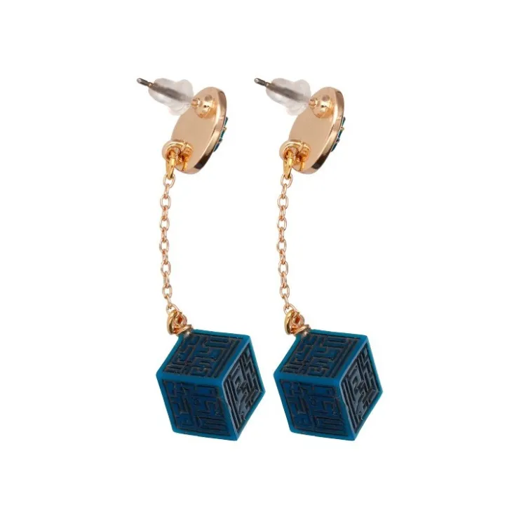 Maison Ghibli Bijou Boucle d’oreilles Cristal Volucite et Monolithe - Le Château da
