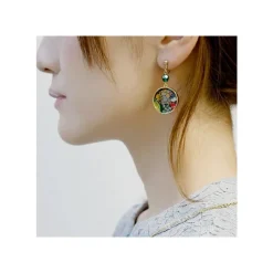 Maison Ghibli Bijou Boucles d’oreilles à clips Louise & Baron Vitrail - Si tu tends