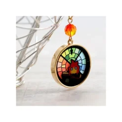 Maison Ghibli Bijou Boucles d’oreilles à clips Calcifer Vitrail- Le Chateau Ambulan