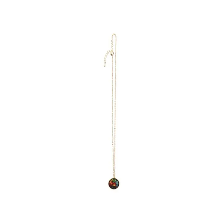 Maison Ghibli Bijou Pendentif Calcifer Vitrail- Le Château ambulant