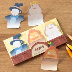 Maison Ghibli Bloc Memo Calcifer, Hihn & Navet - Le Château ambulant