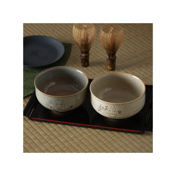Maison Ghibli Bol à matcha et fouet Akahada-yaki - Mon voisin Totoro