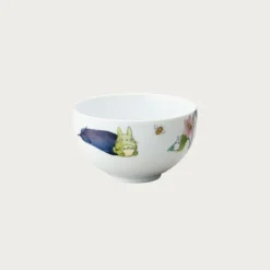 Maison Ghibli Bol 13cm Totoro Aubergine et fleur - Mon Voisin Totoro