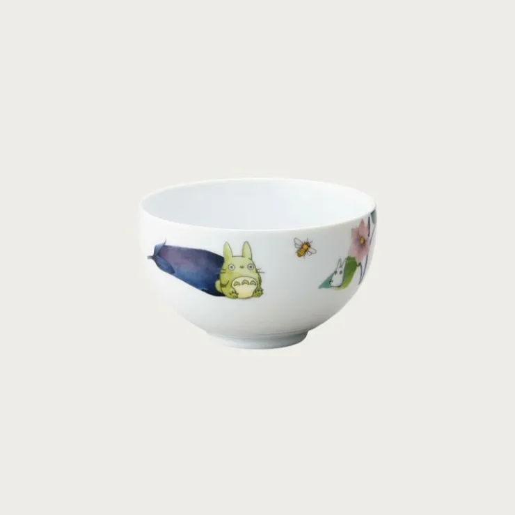 Maison Ghibli Bol 13cm Totoro Aubergine et fleur - Mon Voisin Totoro