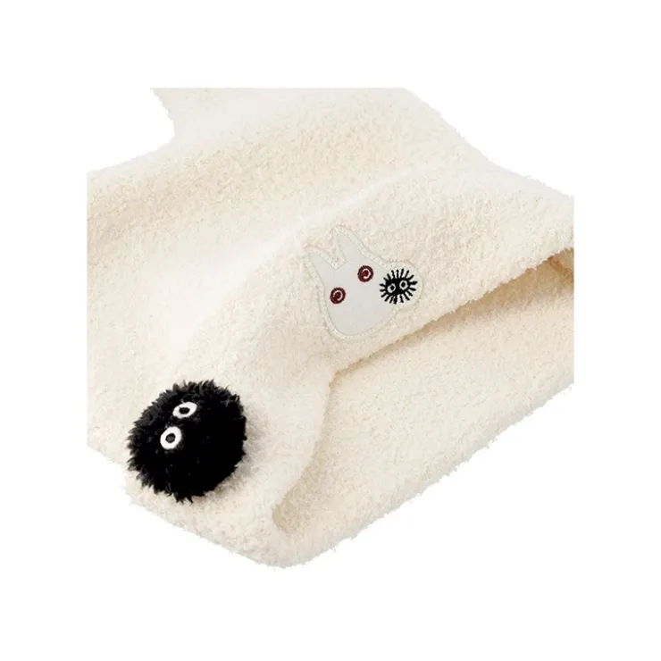 Maison Ghibli Bonnet Laine À Oreilles Totoro Blanc - Mon Voisin Totoro