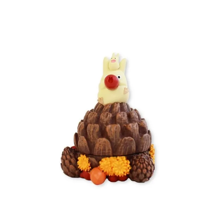 Maison Ghibli Boîte à Rangement Totoro Blanc Pomme de Pin - Mon Voisin Totoro
