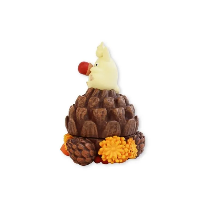 Maison Ghibli Boîte à Rangement Totoro Blanc Pomme de Pin - Mon Voisin Totoro