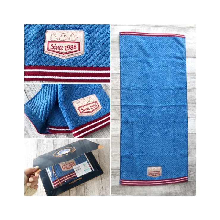 Maison Ghibli Boîte cadeau 3 serviettes Couture en denim - Mon Voisin Totoro