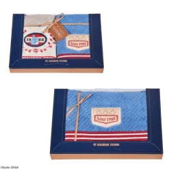 Maison Ghibli Boîte cadeau 3 serviettes Couture en denim - Mon Voisin Totoro