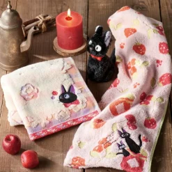 Maison Ghibli Boîte cadeau 3 serviettes Jiji Confitures Fruits Rouges - Kiki la pet