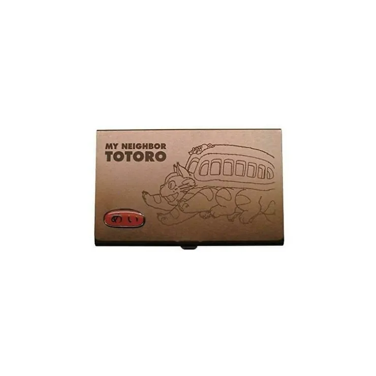 Maison Ghibli Boîte Métal Cartes de visite Chatbus Bronze - Mon Voisin Totoro