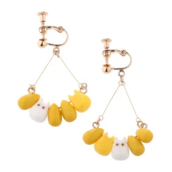 Maison Ghibli Boucle d’oreilles Clip Totoro blanc & Maïs - Mon Voisin Totoro