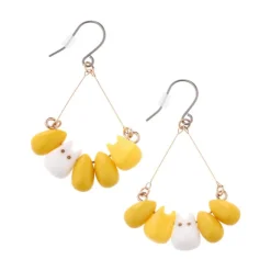 Maison Ghibli Boucles d’oreilles Totoro blanc & Maïs - Mon Voisin Totoro