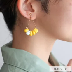 Maison Ghibli Boucles d’oreilles Totoro blanc & Maïs - Mon Voisin Totoro