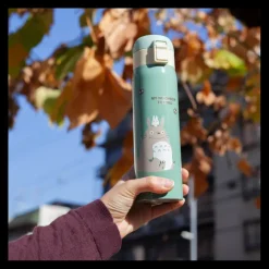Maison Ghibli Bouteille Thermos 480ml Vert pâle mat - Mon Voisin Totoro