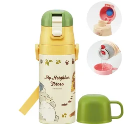 Maison Ghibli Bouteille Thermos ouverture double Totoro & Chatbus - Mon Voisin Toto