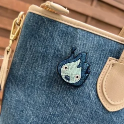 Maison Ghibli Broche Cannetille Calcifer bleu - Le Château Ambulant