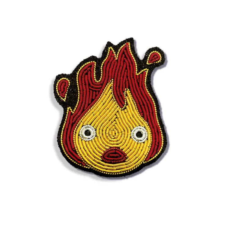 Maison Ghibli Broche Cannetille Calcifer jaune - Le Château Ambulant