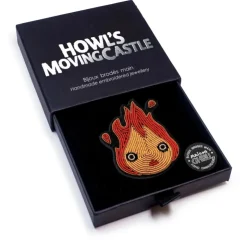 Maison Ghibli Broche Cannetille Calcifer jaune - Le Château Ambulant