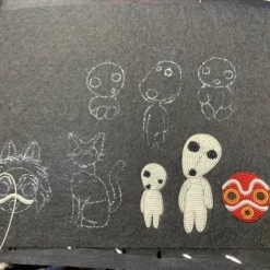 Maison Ghibli Broche cannetille Kodama debout - Princesse Mononoké