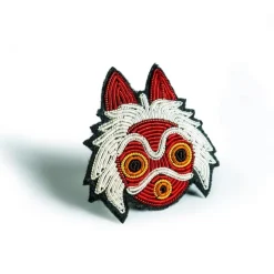 Maison Ghibli Broche cannetille Masque de San - Princesse Mononoké