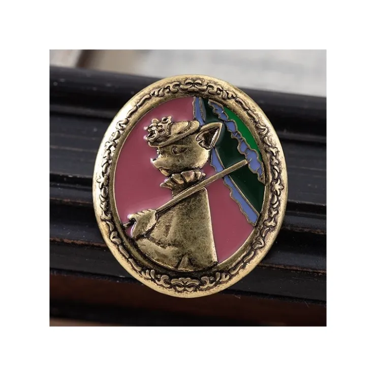 Maison Ghibli Broche vintage Louise - Le Royaume des chats