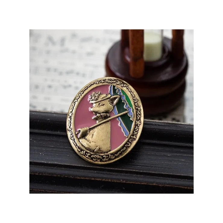 Maison Ghibli Broche vintage Louise - Le Royaume des chats