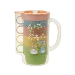 Maison Ghibli Carafe Et 4 Tasses Totoro Fleur - Mon Voisin Totoro