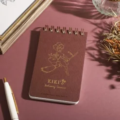 Maison Ghibli Carnet à spirales gauffré 11,5×7,2cm Kiki sur son balai - Kiki la pet