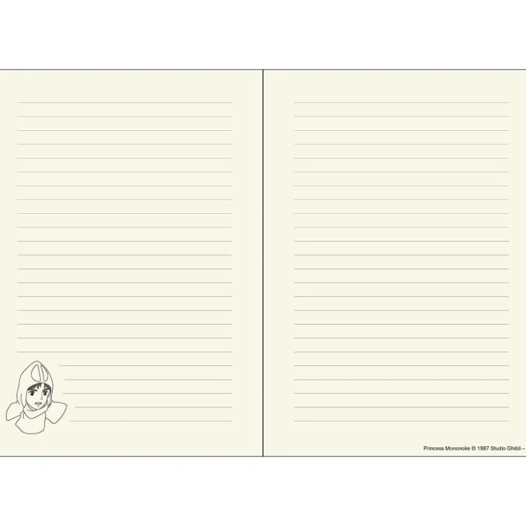 Maison Ghibli Carnet de notes San - Princesse Mononoké
