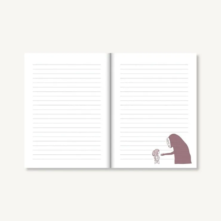 Maison Ghibli Carnet feutrine No Face - Le Voyage de Chihiro