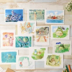 Maison Ghibli Carte de vœux aquarelle 24 x 15,8 cm Sur le front - Nausicaä