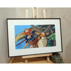Maison Ghibli CELLULOID D'ART ASHITAKA PART AU COMBAT - STUDIO GHIBLI