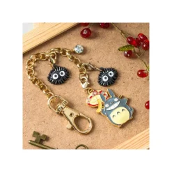 Maison Ghibli Chaînette Charms Totoro Gris & Champignon - Mon Voisin Totoro