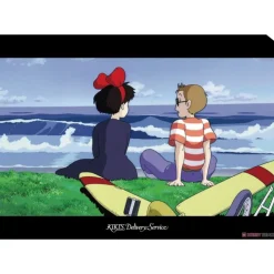 Maison Ghibli Chemise A4 Kiki & Tombo au bord de la mer - Kiki la petite sorcière