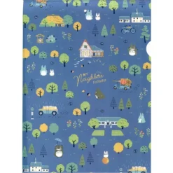 Maison Ghibli Chemise Plastique Bleue Totoro En Forêt-Mon Voisin Totoro